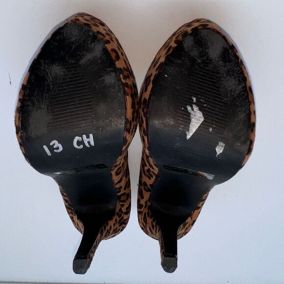 Herstyle Jaslene Leopard Platform Mary Jane Stiletto Shoes - Picture 5 of 10